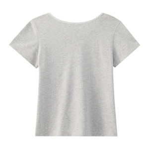 เบสิโค เสื้อคอกลมสลิม สำหรับผู้หญิง รุ่น BDNC25Q1LC005 สีเทา_thumbnail_1