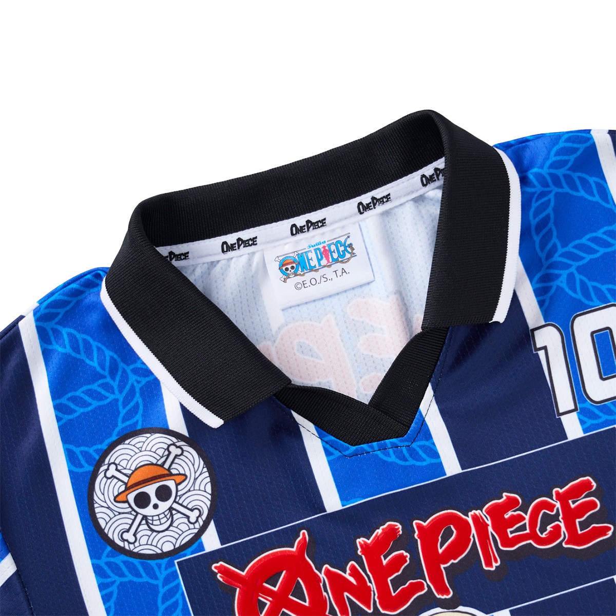 วันพีช ชุดเสื้อโปโล พิมพ์ลายลูฟี่ สำหรับเด็กผู้ชาย รุ่น FMAR2506LB020 สีฟ้า_5