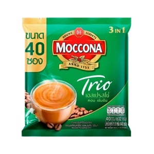 Moccona Trio Instant Coffee Mixed Expresso 1.58g. Pack 40sachets
