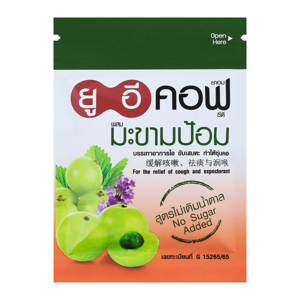 ยูอีคอฟ ยาอมสมุนไพรผสมมะขามป้อม สูตรไม่มีน้ำตาล 18 ก._thumbnail_1