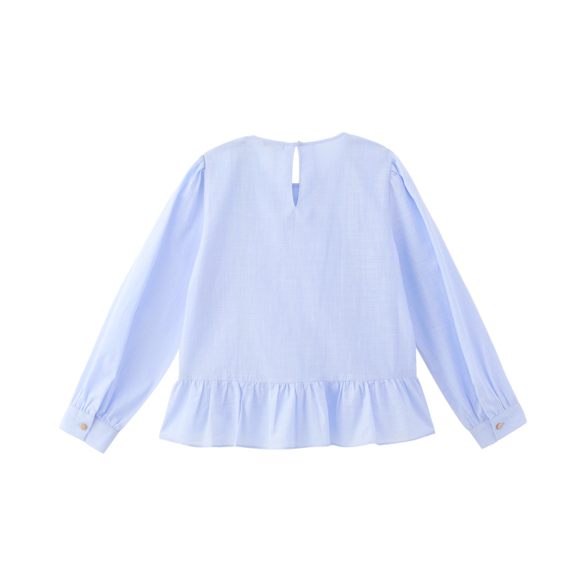 เบสิโค เสื้อแต่งลูกไม้ตารางผู้หญิง สีฟ้า_1