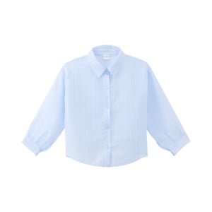 เบสิโค เสื้อเชิ้ตคอปกเด็กหญิง สีฟ้า ไซส์ 4