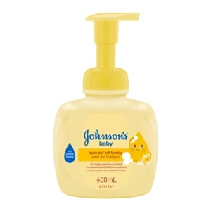 Johnsons Baby Top To Toe Self Foaming Wash And Shampoo 400ml.