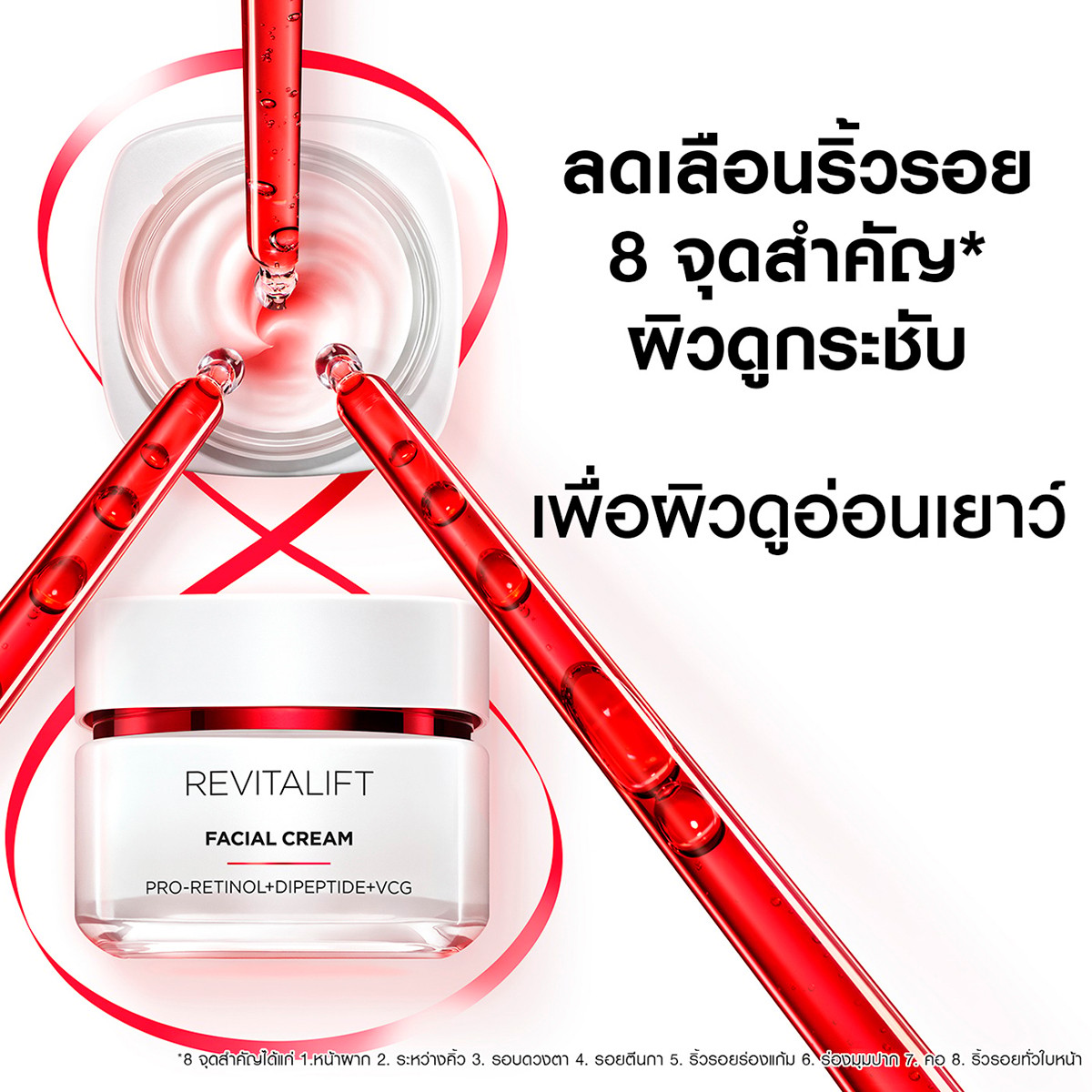 ลอรีอัล ปารีส รีไวทัลลิฟท์ แอดวานซ์ แอนตี้-ริงเคิล เฟิร์มมิ่ง เฟเชียล ครีม 50 มล._7