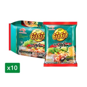 ยำยำ บะหมี่กึ่งสำเร็จรูป รสสุกี้ 55 ก. x 10 ชิ้น