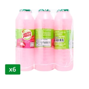 BIG C HAPPY PRICE 25% Lychee Juice 180ml. 6pcs.