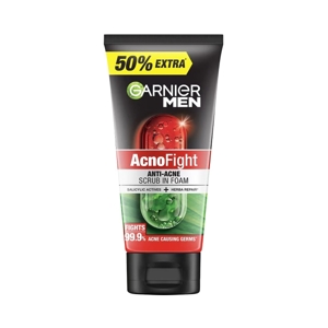 Garnier Men Acno Fight Anti Acne 12 In 1 Scrub Foam 150ml.