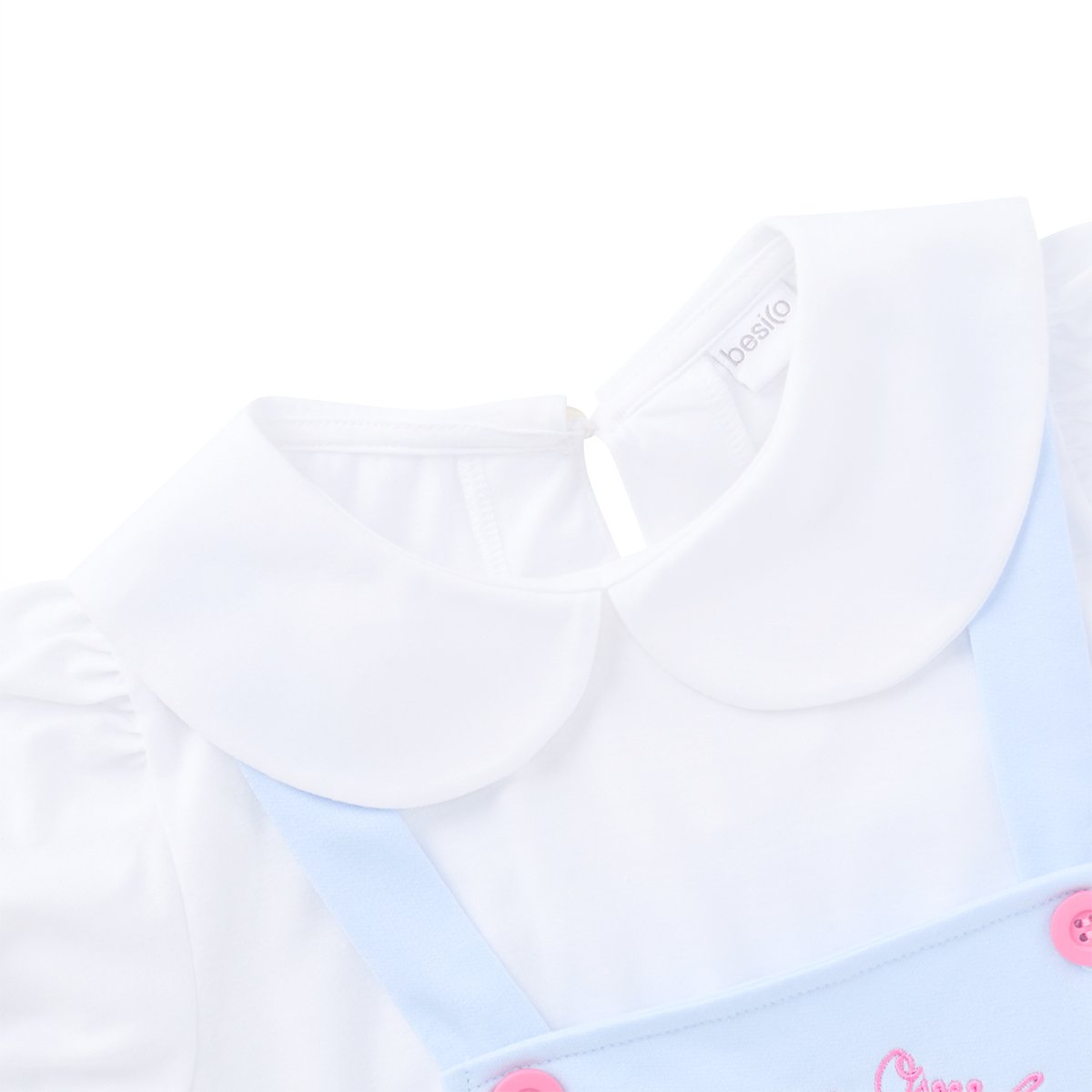 เบสิโค ชุดเสื้อและเอี๊ยม สำหรับเด็กหญิง รุ่น FMMX2510LG008 สีฟ้า_2