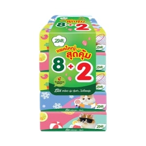 ซิลค์ กระดาษเช็ดหน้า ซอฟท์แพ็ค หนา 2 ชั้น แพ็ค 8+2 pcs._thumbnail