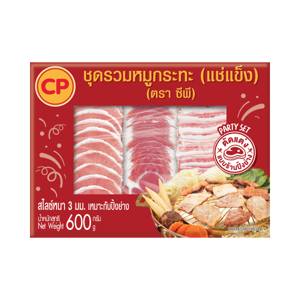 ซีพี ชุดรวมหมูกระทะแช่แข็ง 600 ก.