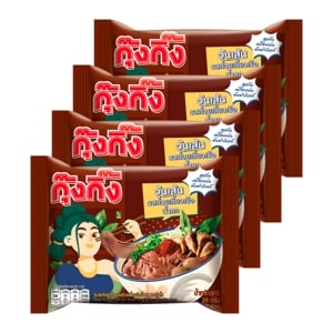 กุ๊งกิ๊ง วุ้นเส้นกึ่งสำเร็จรูปรสก๋วยเตี๋ยวเรือน้ำตก 88 ก. แพ็ค 4_thumbnail