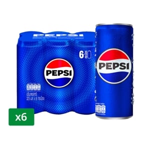 PEPSI Soft Drink Original Flavor (Can) 325 ml. x 6 units