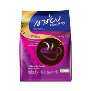 Khao Shong Cappuccino 3in1 Instant Coffee Mixed  16.3g. Pack 25sachets