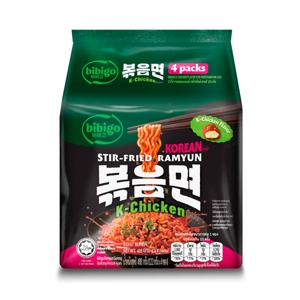 บิบิโก รามยอนแบบแห้ง รสไก่สไตล์เกาหลี 122 ก. แพ็ค 4_thumbnail