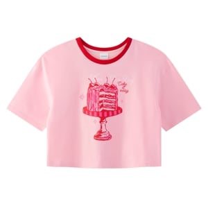 เบสิโค เสื้อยืดผู้หญิง รุ่น FASL25Q1LC0017 สีชมพู_thumbnail