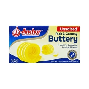 Anchor Buttery Unsalted 200g.