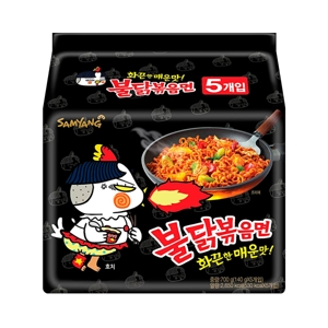 ซัมยัง ฮ็อตชิคเค่น ราเม็ง บะหมี่กึ่งสำเร็จรูปแบบแห้งรสไก่สูตรเผ็ด 140 ก. x 5 ชิ้น