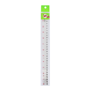 HAPPY BAHT Clear Hard Plastic Ruler 12 inches