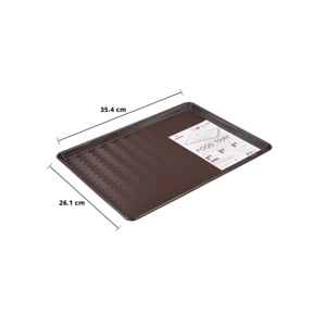 คีย์เวย์ ถาดเสิร์ฟอาหาร ขนาด 26.1 x 35.4 x 1.5 ซม. รุ่น T-6435 สีน้ำตาล_thumbnail_1