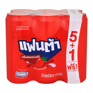 แฟนต้า น้ำอัดลม น้ำแดง 325 มล. x 5+1 ชิ้น_thumbnail_4