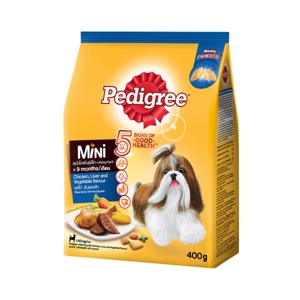 PEDIGREE Mini Dry Dog Food for Small Breed Dogs Chicken, Liver, and Vegetables Flavor 400 g.