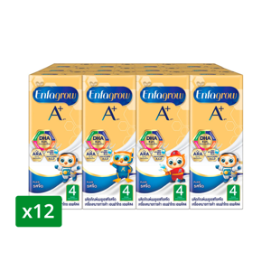 ENFAGROW 4 A+ UHT Milk Product Plain Flavor 180 ml. Pack 12