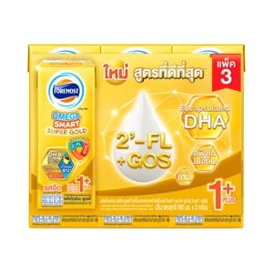 โฟร์โมสต์ นมยูเอชที โอเมก้า สมาร์ท ซูเปอร์ โกลด์ 1 พลัส รสจืด 180 มล. x 3 ชิ้น_thumbnail
