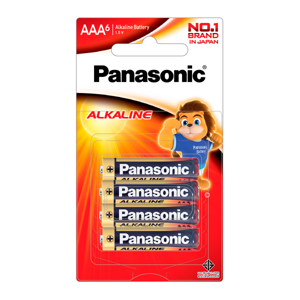 พานาโซนิค ถ่านอัลคาไลน์ 1.5V ขนาด AAA x 6 ก้อน_thumbnail