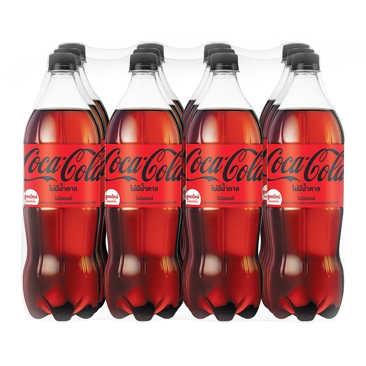 โค้ก น้ำอัดลม สูตรไม่มีน้ำตาล 1 ล. x 12 ชิ้น_1