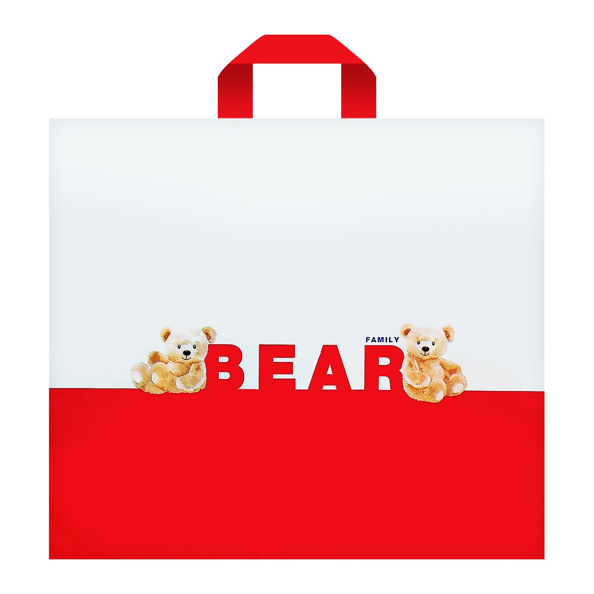 บิ๊กซี แฮปปี้ ไพรซ์ ถุงช็อปปิ้ง Bear Family ขนาด 46 x 40 นิ้ว สีขาว_1