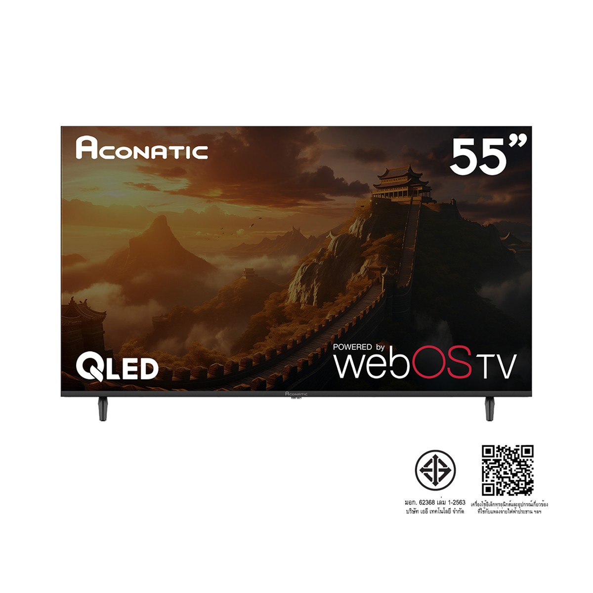 อะโคนาติก สมาร์ททีวี Web OS รุ่น 55QSB340AN ขนาด 55 นิ้ว สีดำ_2