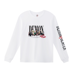 ดาบพิฆาตอสูร เสื้อยืดแขนยาวพิมพ์ลาย สำหรับผู้ชาย รุ่น FFIM25Q3YM005 สีขาว_thumbnail