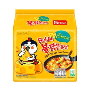 Samyang Hot Chicken Ramen Cheese Flavour 140g Pack 5