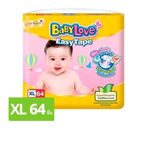 เบบี้เลิฟ อีซี่ เทป ผ้าอ้อมเด็ก เมก้าแพ็ค ขนาด XL 64 ชิ้น_thumbnail