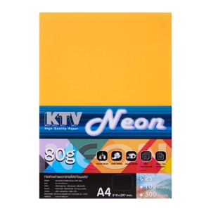 เคทีวี กระดาษถ่ายสีสะท้อนแสง 80 แกรม แพ็ค 25_thumbnail