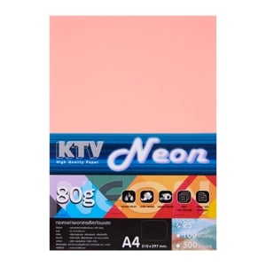 เคทีวี กระดาษถ่ายสีสะท้อนแสง 80 แกรม แพ็ค 25_thumbnail_2