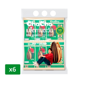 CHA CHA Coconut-Flavored Roasted Sunflower Seed 35 g. Pack 6