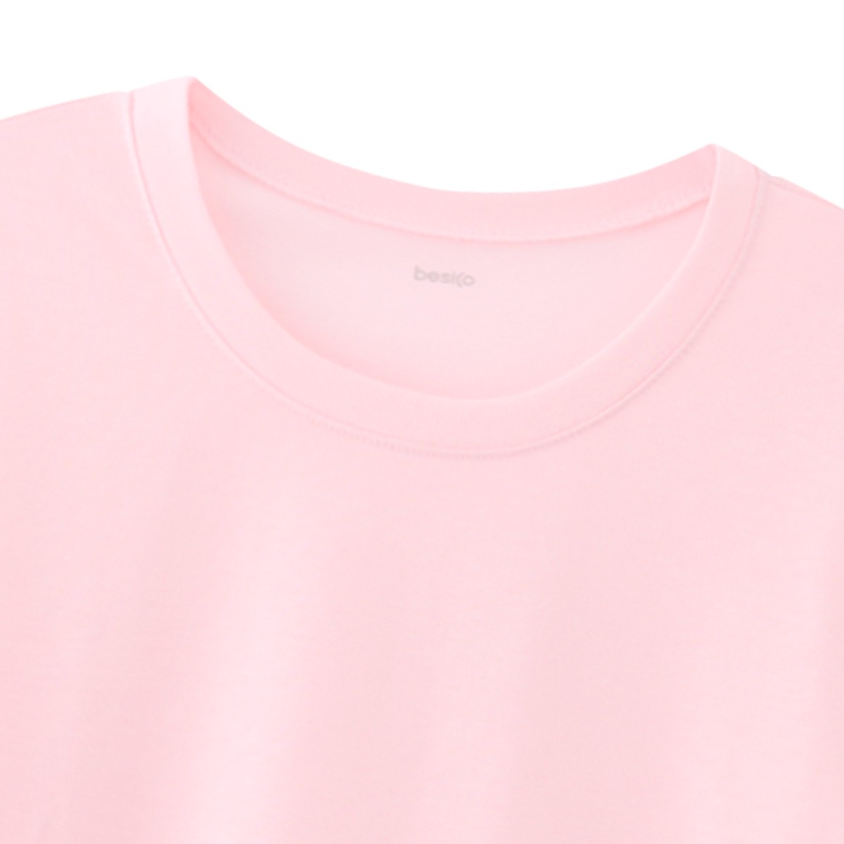 เบสิโค เสื้อยืดผู้หญิง สีชมพู_2