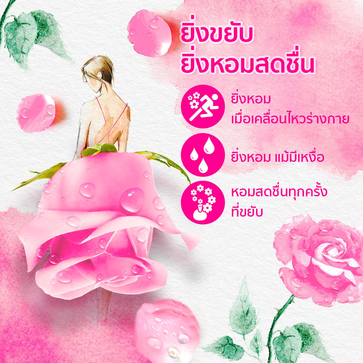 ดาวน์นี่ พรีเมียม เพอร์ฟูม ผลิตภัณฑ์ปรับผ้านุ่ม สูตรเข้มข้นพิเศษ กลิ่นหอมช่อดอกไม้อันแสนน่ารัก 2 ล._4
