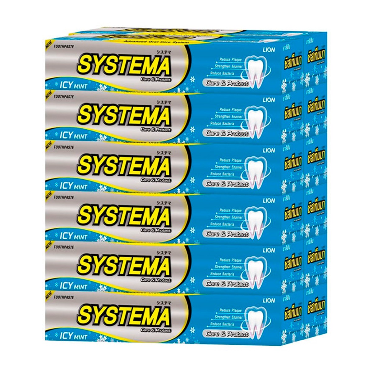 ซิสเท็มมา ยาสีฟัน สูตรแคร์แอนด์โพรเท็ค กลิ่นไอซี่ มินต์ 40 ก. x 12 ชิ้น_1