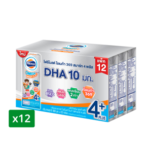 Foremost Omega 369 Smart 4 Plus UHT Milk Plain 180ml. Pack 12