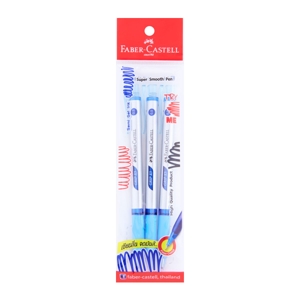FABER CASTEL GRIP X 0.5 3-pack, blue ballpoint pen