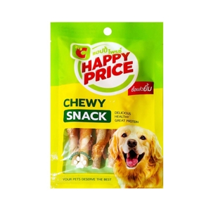 BIG C HAPPY PRICE Dog Snack Chicken Jerky Wrap T Sticks 40 g.