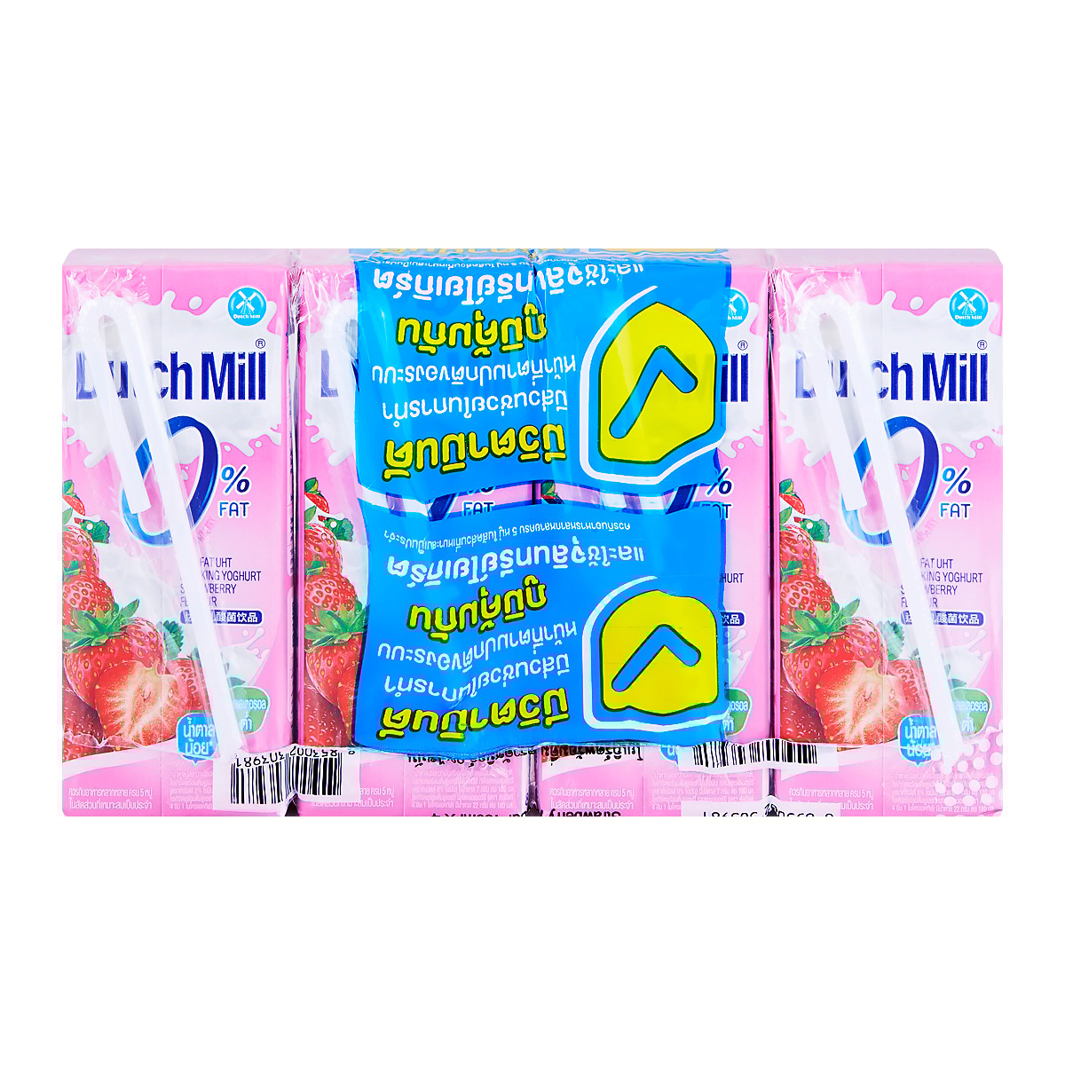 ดัชมิลล์ โยเกิร์ตพร้อมดื่มยูเอชที ไขมัน 0% กลิ่นสตรอว์เบอร์รี่ 180 มล. x 4 ชิ้น_3