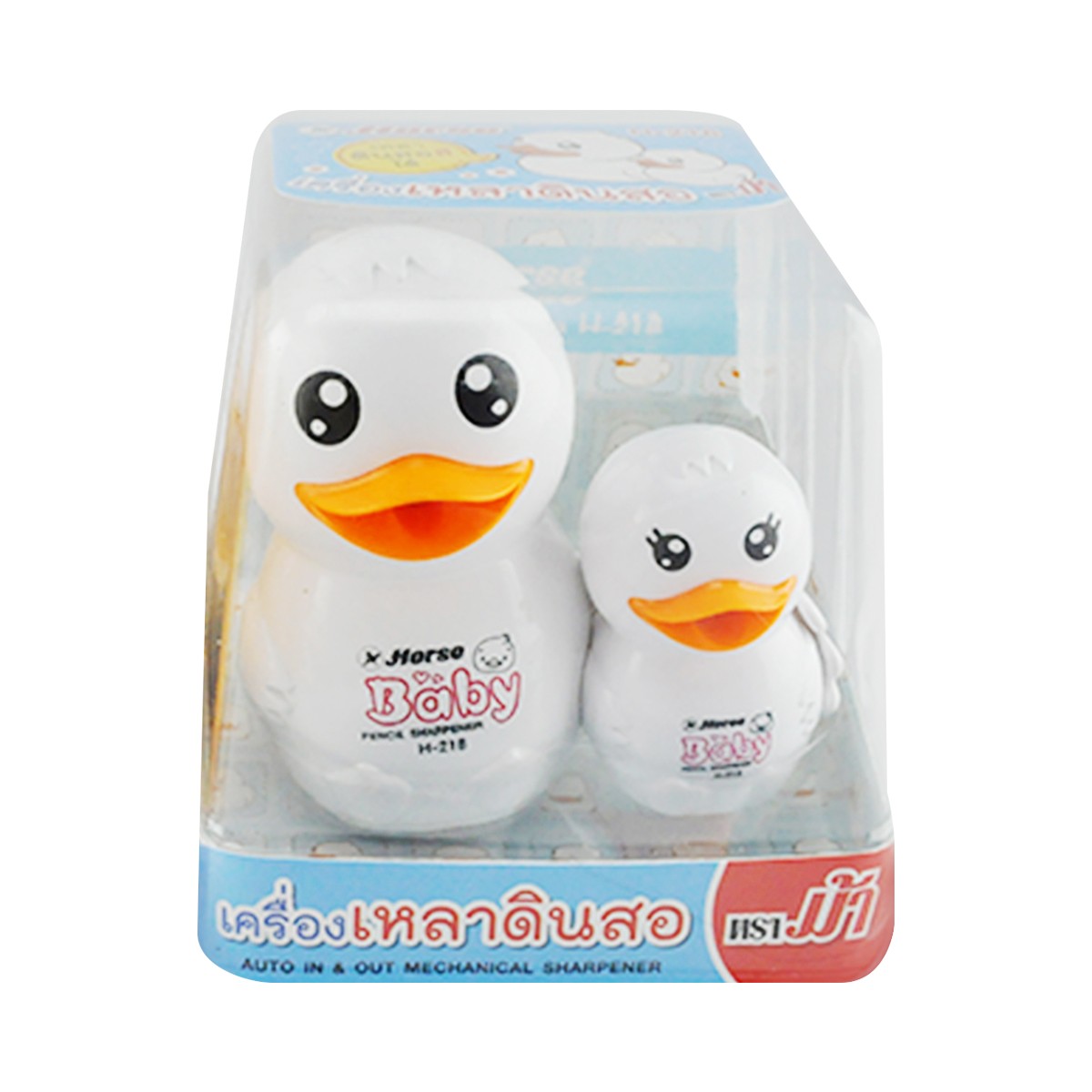 ตราม้า เครื่องเหลาดินสอ รุ่น H218 คละสี_1