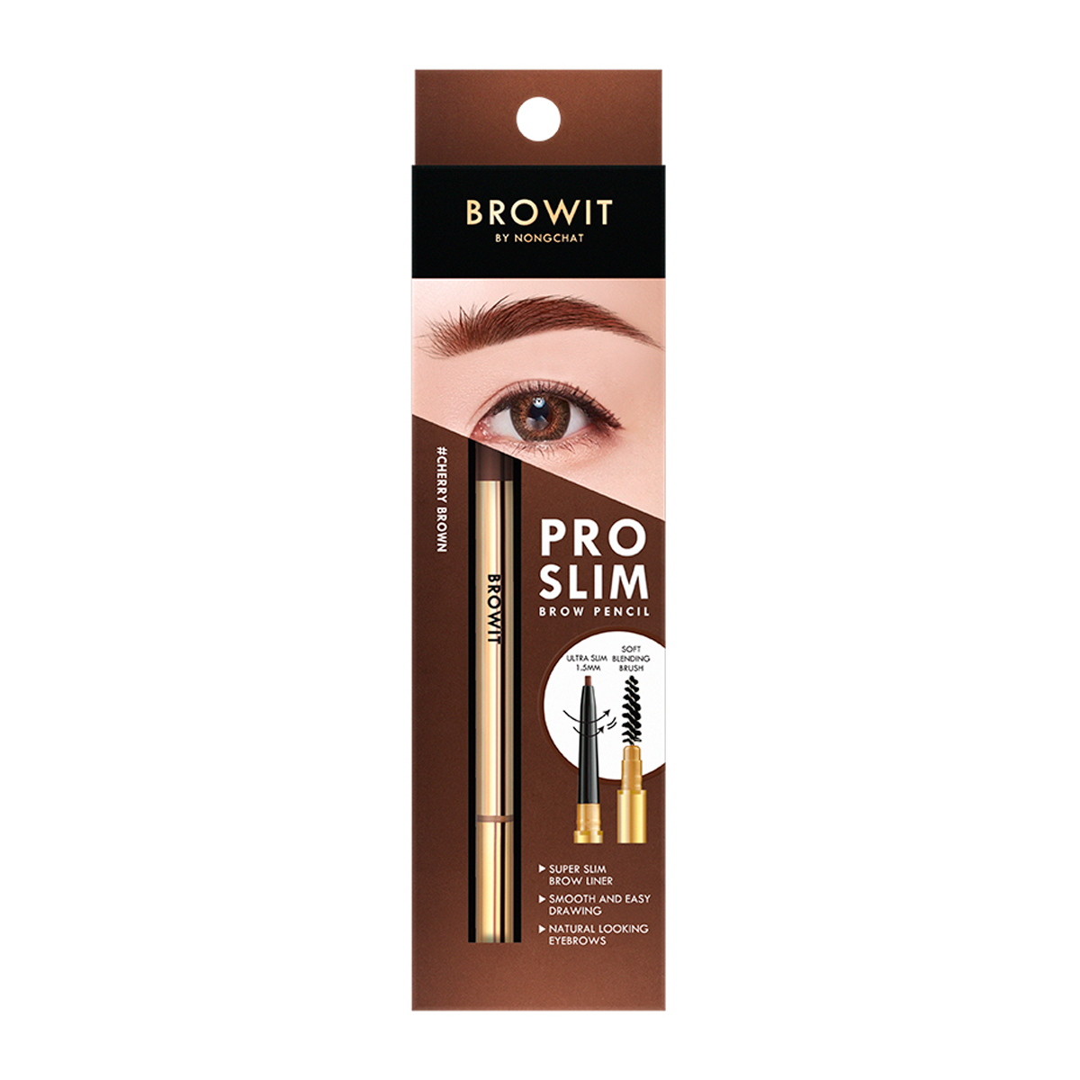 บราวอิท โปรสลิม บราว เพนซิล 0.06 ก. สี Cherry Brown