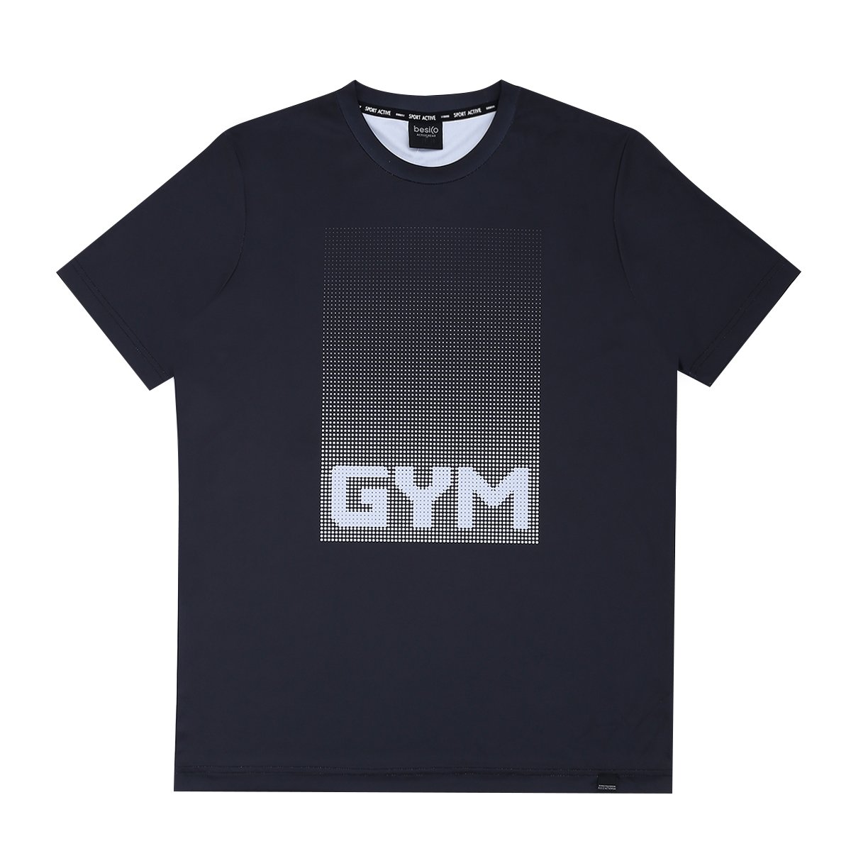 เบสิโค เสื้อยืดแขนสั้น สำหรับผู้ชาย รุ่น FTHL24Q2MS004 สีดำ ขนาด S