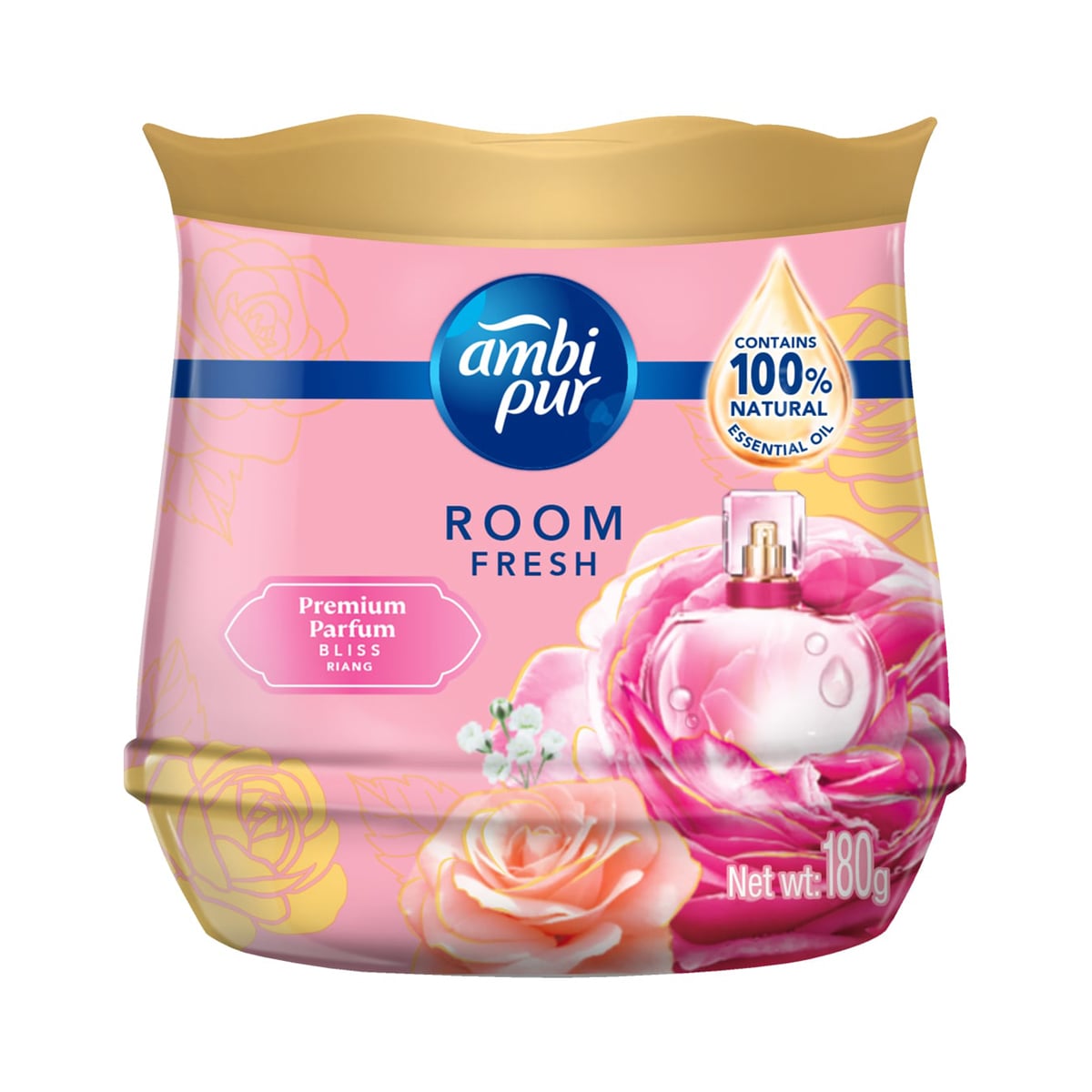 แอมบิเพอร์ เจลหอมปรับอากาศ พรีเมียม เพอร์ฟูม บลิส เรียง 180 ก.