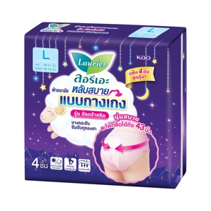 ลอรีเอะ ผ้าอนามัยแบบกางเกง รุ่น อัลตร้าสลิม ขนาด L แพ็ค 4_thumbnail_2