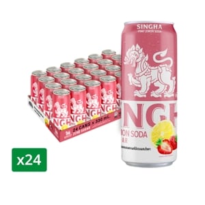 สิงห์ พิงก์ เลมอน โซดา 330 มล. x 24 ชิ้น_thumbnail